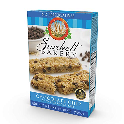 Sunbelt Bakery Chocolate Chip Chewy Granola Bars, 1.1 oz Bars, 120