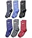 Nike Boys Performance Crew Socks - 6 Pair (Medium, Multicolor 3)