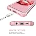 LONTECT Compatible Galaxy S9 Case Luxury Glitter Sparkle Bling Heavy Duty Hybrid Sturdy High Impact Shockproof Protective Cover Case for Samsung Galaxy S9 - Shiny Rose Gold