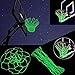 Glow in The Dark Outdoor Basketball Net Nylon Glowing Basketball Hoop Rim Net All Weather Thick Replacement Standard Size Net Rim Hoop Heavy Duty