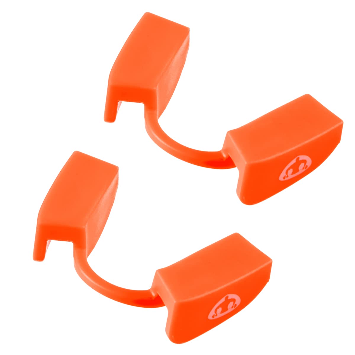 Powerlifting Mouthguards(2 Pieces),Fitness Mouthpiece for Protecting Teeth and Jaw,Weight-Lifting Mouthpiece for All Strength Sports （2 Pieces Orange）