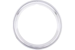 United Pacific A6138 Stainless Steel 15-inch Smooth Beauty Trim Ring, Highly Polished, Smooth Style, Beauty Rim Trim - ONE Se
