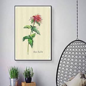 Floating Framed Canvas Wall Art for Living Room, Bedroom Vintage Green Plant Canvas Prints for Home Decoration Ready to Hang - 16x24 inches