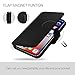Filoto iPhone X Wallet Case, iPhone X Case, Premium PU Leather Wallet Case with Card Holder/Magnetic Closure Flip Cover for Apple iPhone X iPhone 10 (Black)