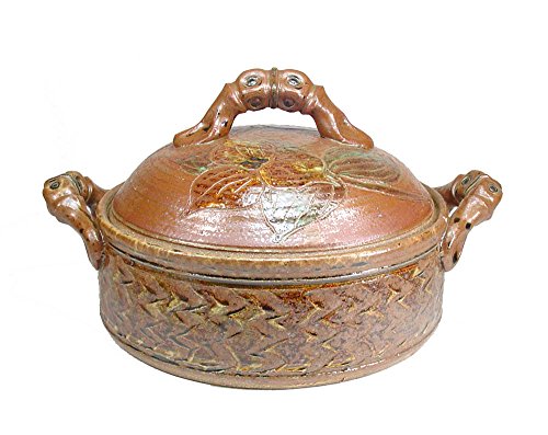 Large Trillium Design Covered Casserole Stoneware Serving Baking Dish