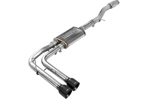 Flowmaster 717787 FlowFX Cat-Back Exhaust Kit Dual 2.5 Inch Stainless Steel 4 Inch Black Ceramic Tips Compatible with 2014-2019 Classic Body Chevy Silverado GMC Sierra 1500 Crew Double Cab 4.3L 5.3L