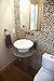 Natural Stone Polished Cobblestone Pebble Tile Hand-Sorted River Rock Tiles Measuring 12 by 12 inches with a Backing Sheet for Shower Floors, backsplashes, patios, and More
