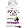 Vitapia Maqui Berry 1000mg - Maqui Berry Powder Supplement - Vegan Friendly, Non-GMO and Gluten-Free - 180 Veggie Capsules