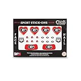 GEORGIA BULLDOGS FACE AND NAIL SPORT STICK ONS-UNIVERSITY OF GEORGIA TATTOOS