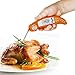 RISEPRO Instant Thermometer, Digital Instant Read Cooking Grill Thermometer Foldable with BBQ Internal Temperature Chart for Kitchen Meat Beef Poultry EN301