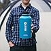 45 Degree Latitude Beer Growler, Enjoy Your Favorite Craft Beer Or IPA From The Comfort Of Your Own Home, Stainless Steel Growler 64 oz - Cayman Blue