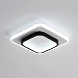 DELIPOP Modern LED Ceiling Light 21W 2350LM Square Black White 6000K 24cm view 8