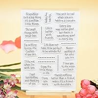 1pc Best Regards Sentiment Clear Stamp For Card Zambia