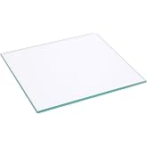 Plymor 4 x 4 inch Square, 3mm Thick, Non-Beveled Clear Glass | Candle plates, centerpieces, table display, mosaics, crafts &amp; DIY; smooth clear glass