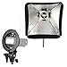 Godox 80x80cm Foldable Flash Softbox kit + S-Type Bracket Bowens Mount Holder for Studio Photography