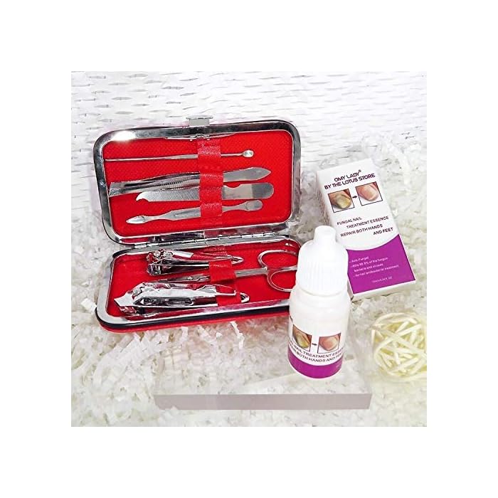 Nail Fungus Treatment, Beautiful Nails Again, Antibacterial, WITH FREE 7 Piece MANICURE KIT,Anti-Fungel Finger and Toe…