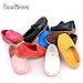 Femizee Toddler Boys Girls Loafers Shoes Casual Moccasin Slip On Dress Wedding Shoes for Kids,Brown,1301 CN 26