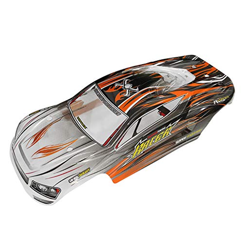 Lucoo Toy RC Car Part, Car Body Shell Cover CaseXLH Q903 9138 1/16 Off Road Nitro RC 1/16 Truck Body Shell Cover Body Accessory Spare Parts (Orange)