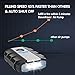 DawnFavor Portable Car Tire Air Compressor Pump, Auto Digital Tire Inflator, 12V 150 PSI, for Cars, Trucks, Bicycles, basketballs, air boats and Other Inflatables with a Bag