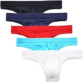 Summer Code Men's Thong Underwear Elastic Micro Mesh Bikini Briefs