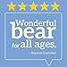 Vermont Teddy Bear Teddy Bear for Kids Collection (White Bear) Teddy Bear for Kids, Plush Animal, 14 inches, White