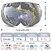 ZIONOR Lagopus X1 Snow Snowboard Ski Goggles with Detachable Extra-large Lens and Wide Angle Double-layer Lens Anti-fog Big Spherical Ski Goggle