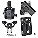 Tactical Scorpion Gear Modular Level II Retention Paddle Holster: Fits Ruger LC9 LC9s LC380