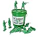 Well Pack Box Green Bucket of 24 Giant Army Men Tall Action Figures Soldiers Perfect for Sandbox Bathtub Party