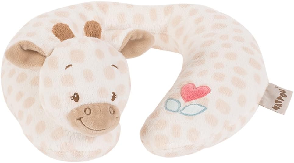 Nattou Charlotte and Rose Charlotte the Giraffe Neck Pillow