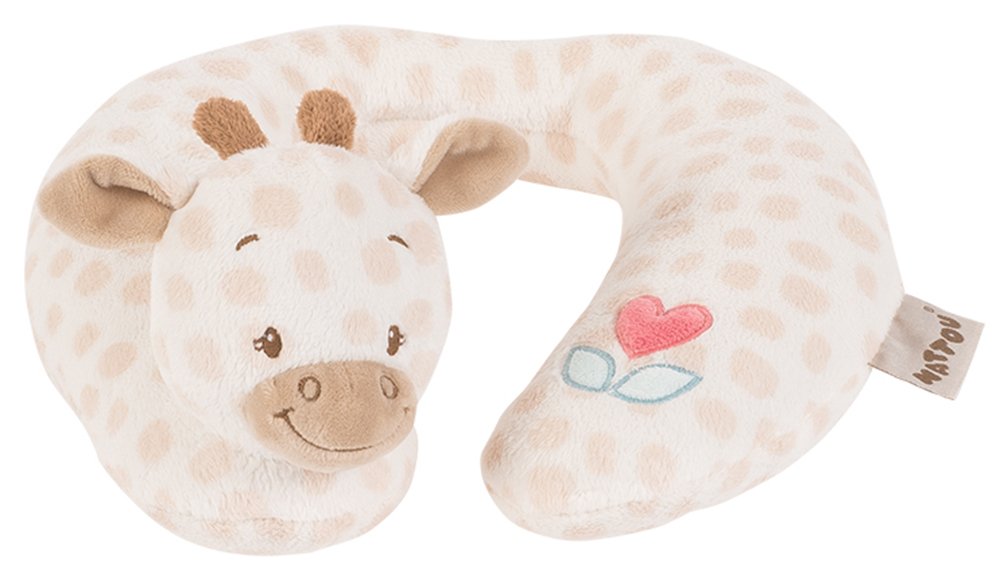 Nattou Charlotte And Rose Charlotte The Giraffe Neck Pillow