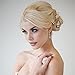 Unicra Wedding Pearl Hair Pins Hair Set Jewelry Decorative Bridal Hair Accessories for Brides and Bridesmaids Pack of 3 Silver