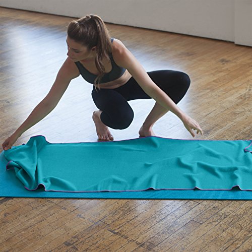 Yoga Towel Classic - 100% Microfiber Yoga Mat Towels - Without Silicone Backing - Absorbent - Thin - Lightweight - Durable - Multiple Sizes and ColorsÂ -Â 26" x 72"