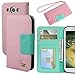 Galaxy S3 case,Case for Galaxy S3,Wallet case,Credit Card Holder,PU Leather Case,Flip Cover case,Galaxy SIII i9300 case[Pink]