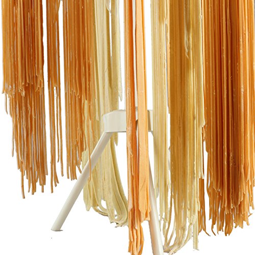 image for Loghot ABS Material Pasta Drying Rack with 11 Bars Handles Collapsible