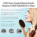 FunfulHome Boar Bristle Hair Brush + Travel Size Natural Wooden Detangler Comb for Women, Men, Kids with Dry, Normal,Fine Thin Hair- Add Shine & Improve Hair Texture- Eco Bamboo Detangling Hairbrushes