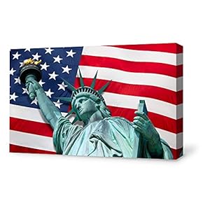SIGNFORD Canvas Wall Art Statue of Liberty USA...