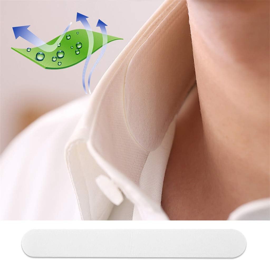 TAOtTAO Disposable Collar Protector Sweat Pads White Collar Self-Adhesive Neck Liner Pads (10pcs)