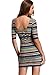 MakeMeChic Women's Casual Mini Vintage Print Sheath Party Dress