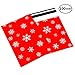 Pack4Life 10x13 Winter Poly Mailers with Elegant Snowflake Patterns Holiday Self Sealing Shipping Envelopes Bags Pack of 100