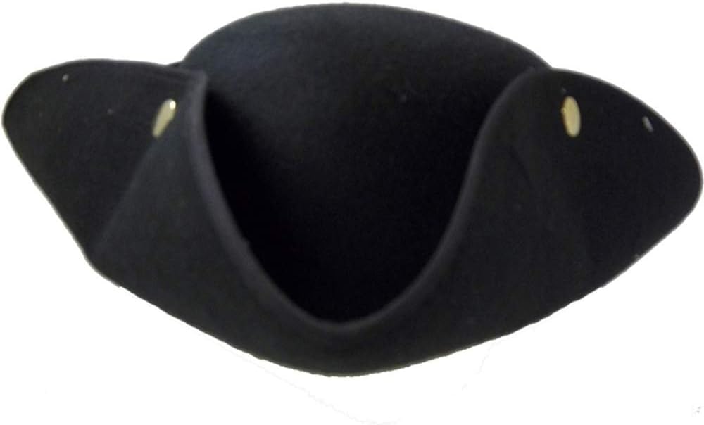 Jacobson Hat Company Men's Tricorne Hat with Snaps