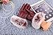 IEason Gloves, Women Lady Black Leather Gloves Autumn Winter Warm Rabbit Fur Mittens (Red)