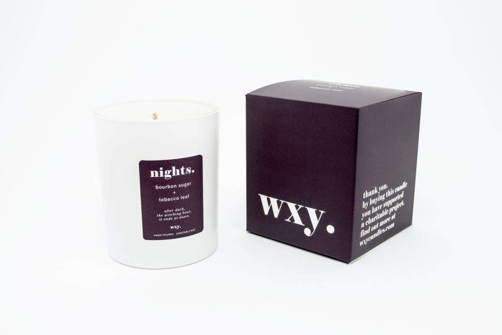 WXY. Classic 7oz Candle Nights - Bourbon Sugar & Tobacco Leaf