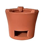 YZWZZXC Red Clay Charcoal Stove, Outdoor Portable