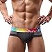 Men's Underwear,Neartime Low Waist Shorts Mens Boxers Under Ppants Soft Briefs (L, Gray)