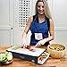 Cutting Boards for Kitchen Plastic Cutting Board with Tray and Strainer – Cutting Boards Dishwasher Safe