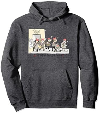 Unisex Signe Wilkinson: Women's March Round 2 Hoodie Small Dark Heather