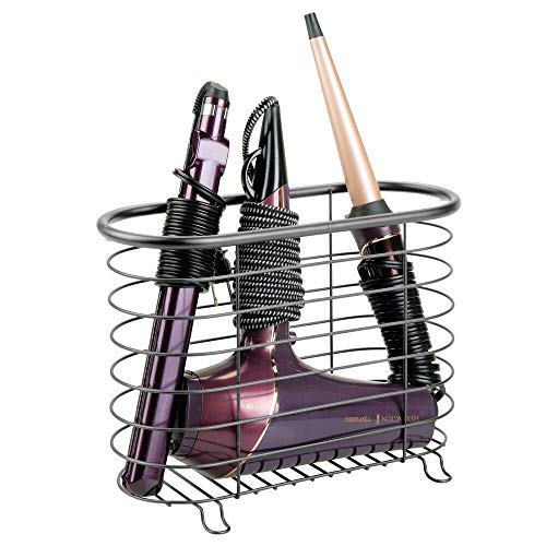 image for mDesign Decorative Metal Modern Farmhouse Magazine Holder and Organize