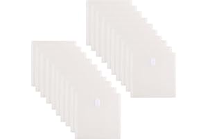 YESSART 7 x 7 Square Clear Plastic Envelopes Die Cut Stencil Storage Holder 20 Pack Hook Loop Closure