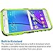 K-Xiang Samsung Galaxy S6 Case, (Armor Series) Heavy Duty Dual Layer Shockproof Silicone Phone Protective Case TPU Hybrid Kickstand Cover for Samsung Galaxy S6 (Green)