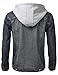 J.TOMSON Mens Denim Jacket w/ Hoodie